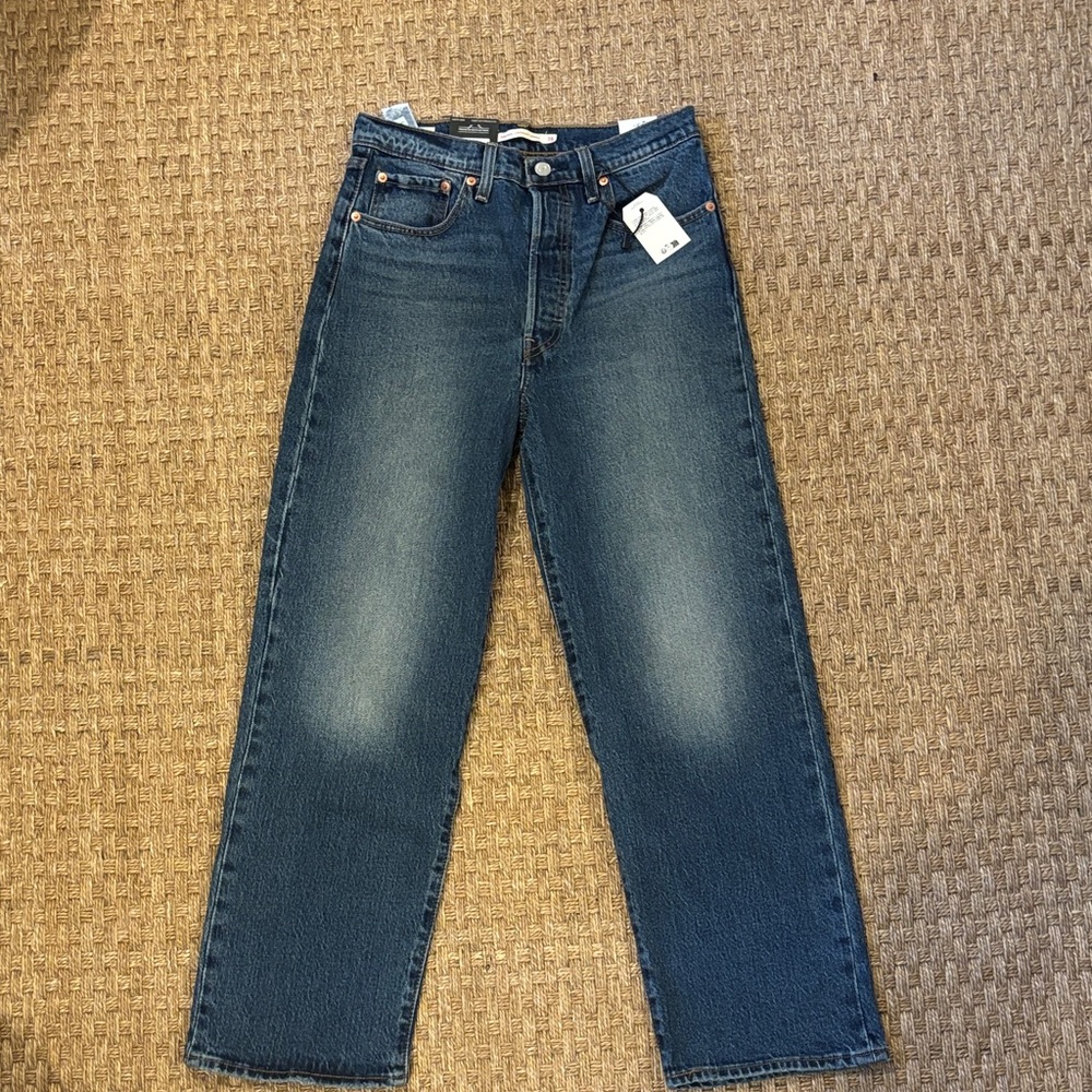 Levi's Dark Blue Straight Jeans